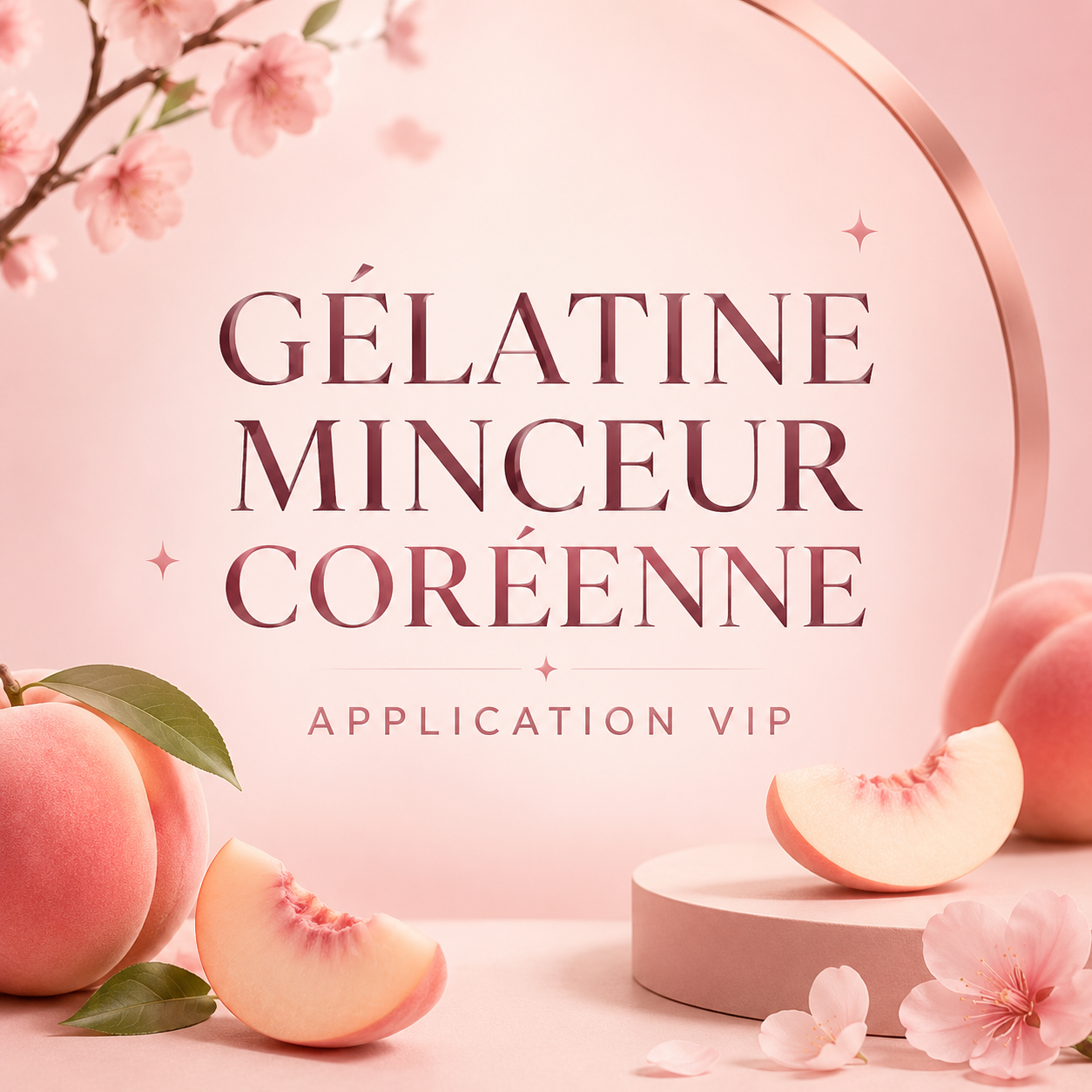 Gelatine Minceur Coreenne - Application VIP